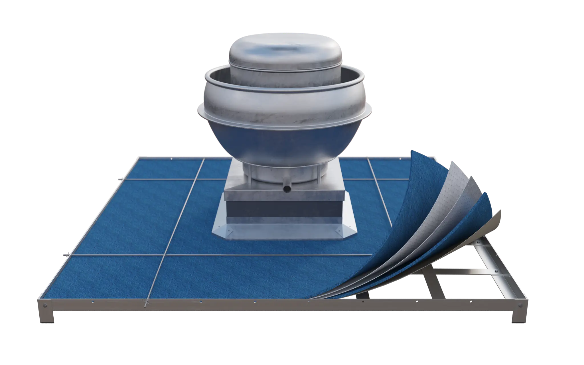 Rooftop grease collection device.