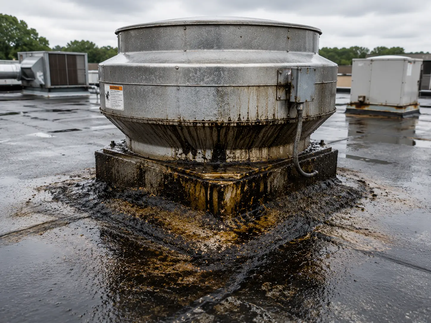 Rooftop Grease Damages Commercial Buildings 1